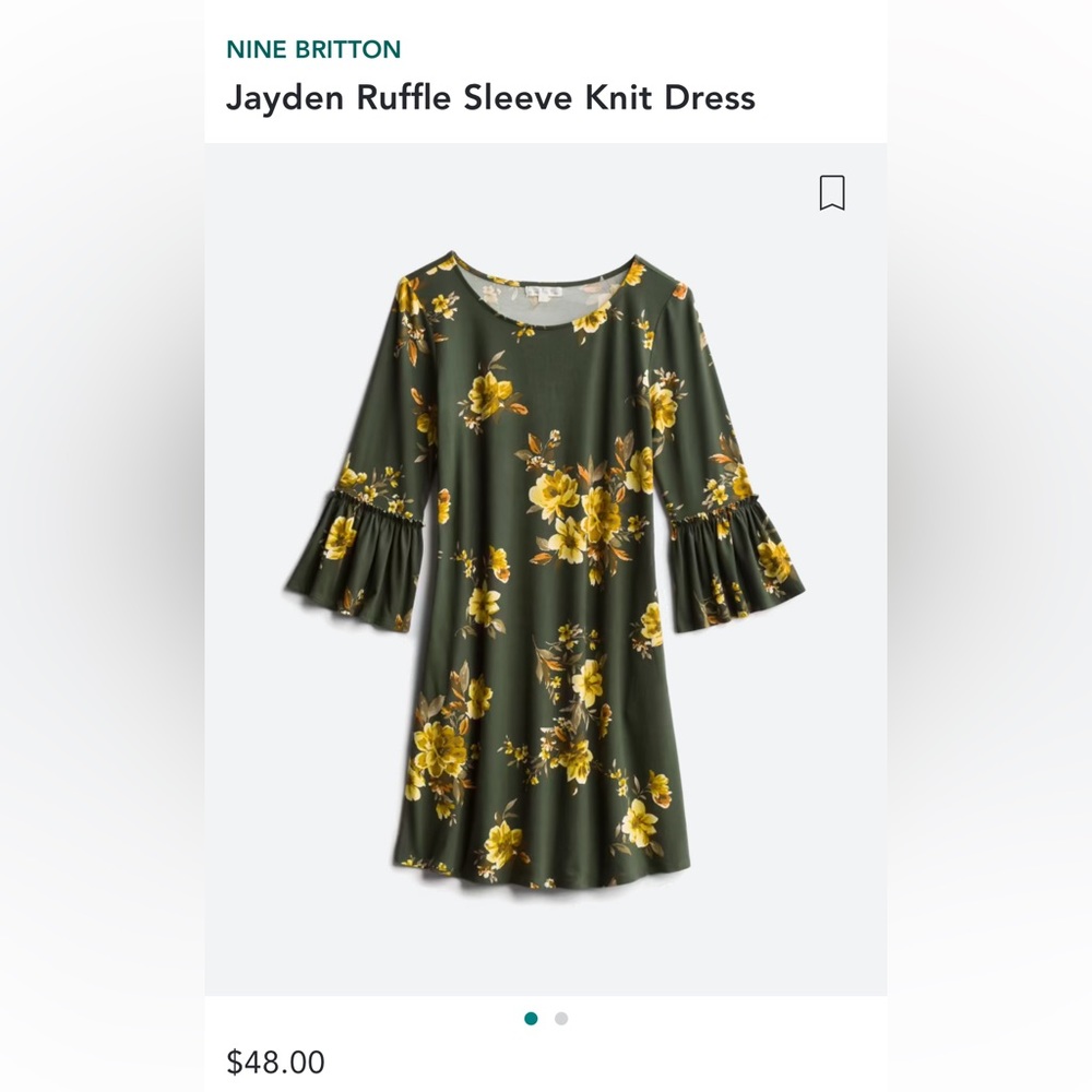 Jayden Ruffle Sleeve Knit Dress